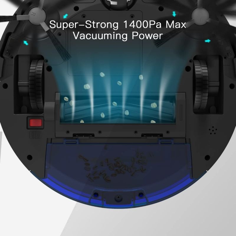 Photo 2 of Amarey A800 Robot Vacuum - Super Suction Robotic Vacuum Cleaner, Long Lasting, Timer Function, Self-Charging, Multiple Cleaning Modes, Amarey Robot Vacuum Cleaner for Pet Hair, Hard Floor, Carpet