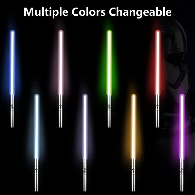 Photo 3 of Lightsaber 3 Sound Modes Dueling Light Saber RGB 19 Colors Smooth Swing Alloy Hilt Light Swords Force Fx Light Saber for Adults Halloween Costume Cosplay Xmas Children's Day Birthday Gift