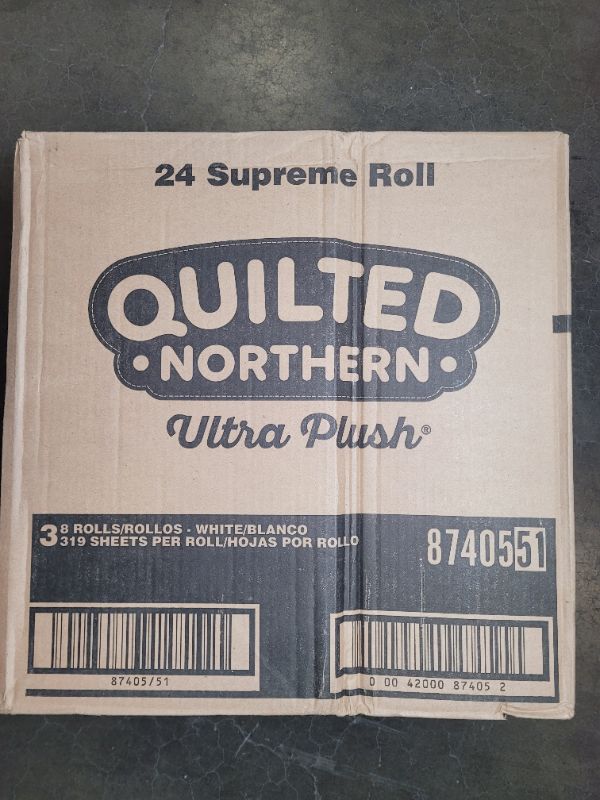 Photo 2 of Quilted Northern Ultra PlushToilet Paper, 24 Mega Rolls, 3-Ply Bath Tissue