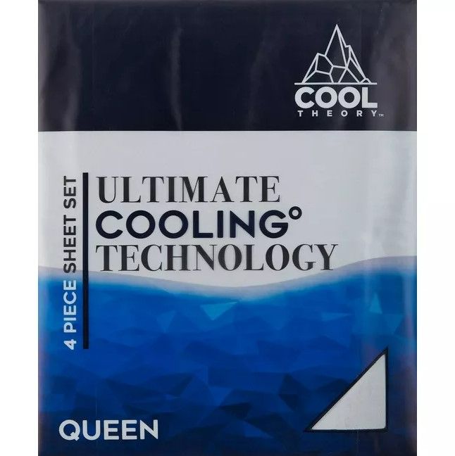 Photo 1 of COOL THEORY 4 pc Cooling Sheet Set QUEEN white