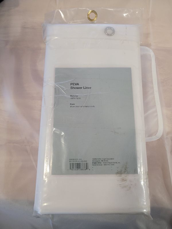 Photo 1 of PEVA Medium Weight Shower Liner Frosted - Made By Design (2 pack)