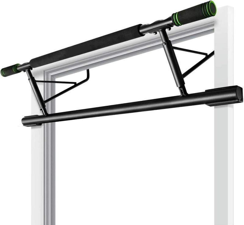 Photo 1 of ENKEEO Pull Up Bars Fitness Doorway Chin Up Frame Bar Home Gym Exercise, Fits Doors Upper Body Workout Bar 27.5 to 36.2 inch Width / 8.2 inch Depth Max 440 lbs
