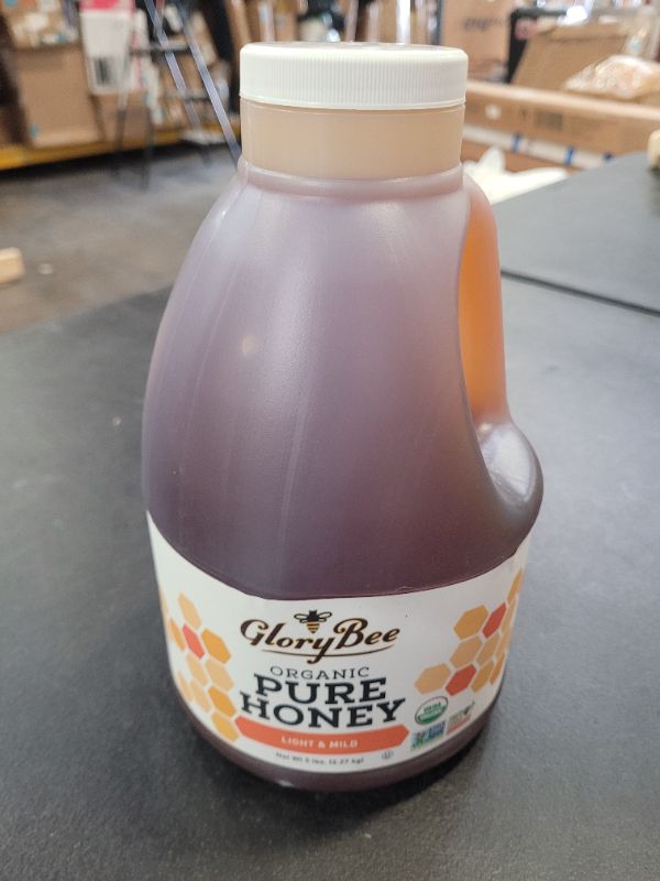 Photo 2 of Glorybee, Organic Light & Mild Honey, 100% US Grade A Honey, 5lb