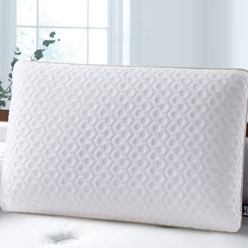 Photo 1 of BedStory Memory Foam Pillow 34x22 inch, Gel Pillows for Sleeping, Cervical Bed Pillow for Neck Pain - Removable Cover & Ventilated Design