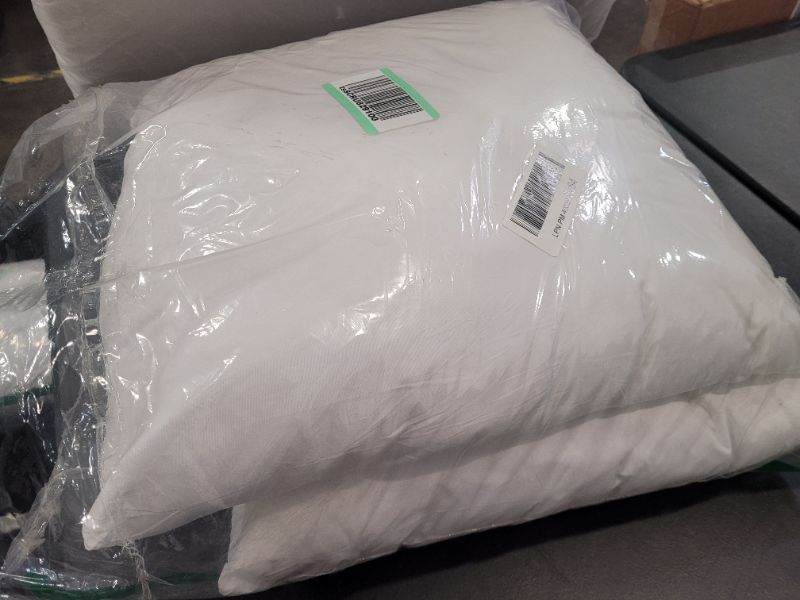 Photo 1 of MIULEE Set of 2 Throw Pillow Inserts Hypoallergenic Premium Pillow Stuffer Square Form for Decorative Cushion Bed Couch Sofa 18x18 Inch