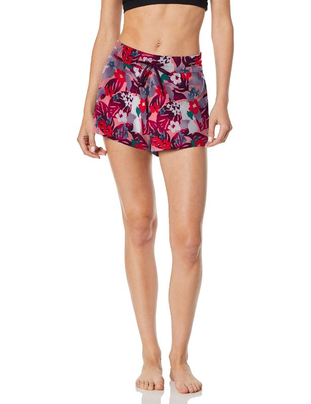 Photo 1 of Kanu Surf Women's Darren Stretch UPF 50+ Active Swim and Workout Boardshort 4 Eden Pink