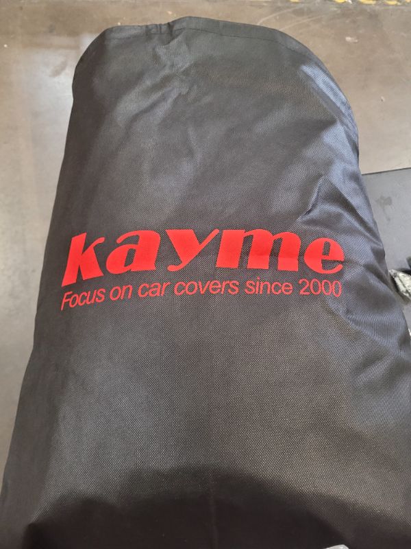 Photo 2 of kayme 7 Layers Heavy Duty Car Cover Waterproof All Weather for Automobiles Unknown Size Black