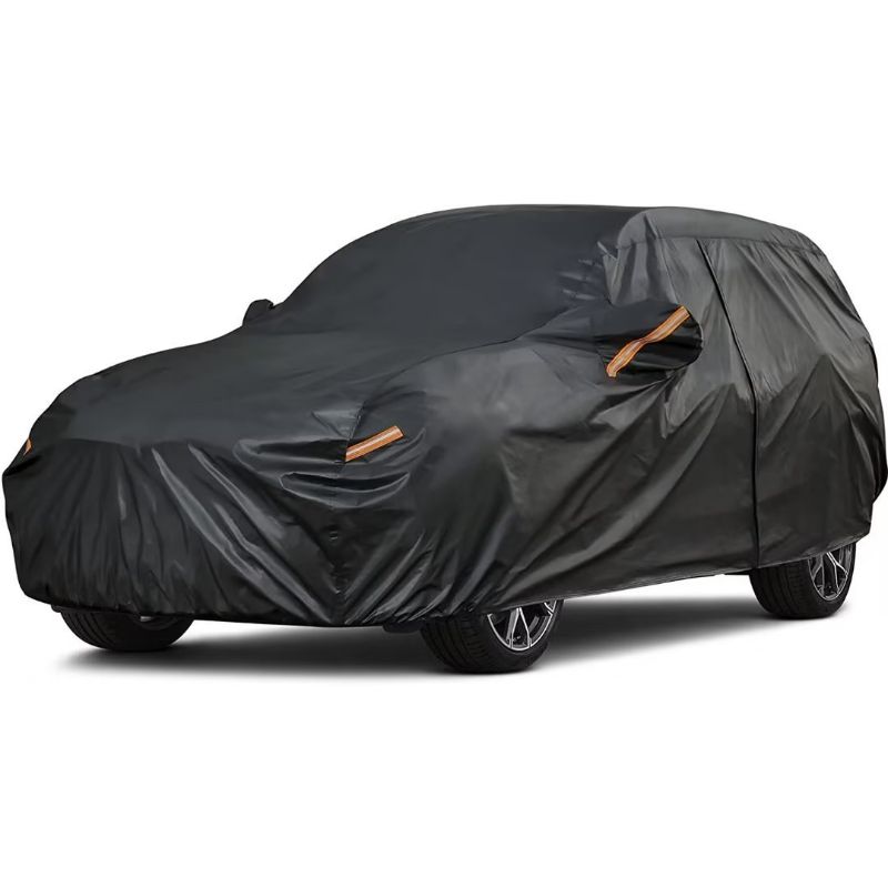 Photo 1 of kayme 7 Layers Heavy Duty Car Cover Waterproof All Weather for Automobiles Unknown Size Black