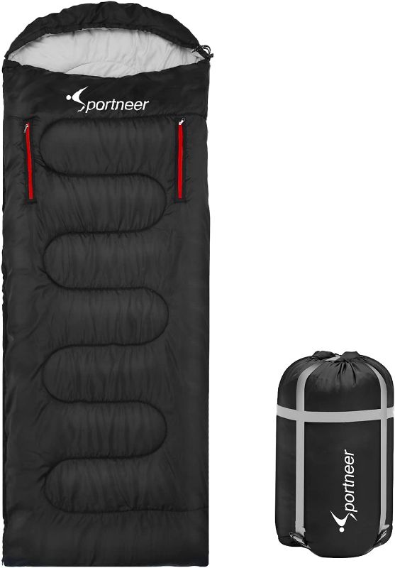 Photo 1 of Sleeping Bag, Sportneer Wearable XL Sleeping Bags for Adults with Arm Zipper Holes Sleeping Bags Winter Cold Weather Kids Sleeping Bag for Camping Hiking Backpacking Outdoor Travel
