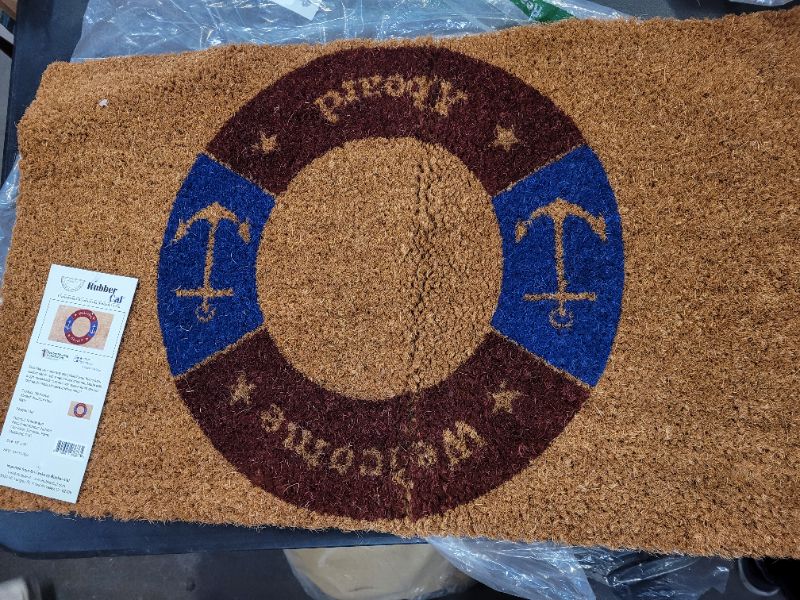 Photo 2 of Rubber-Cal "Welcome Aboard – Nautical Door Mats 15mm X 18" X 30"