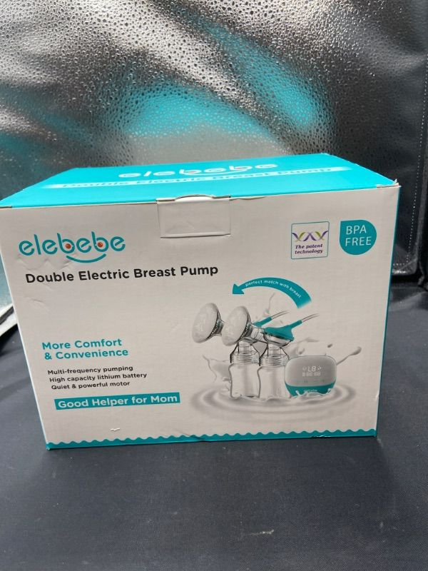 Photo 4 of NEW ELEBEBE BBT-1130 DOUBLE ELECTRIC BREAST PUMP BPA FREE USB CHARGING