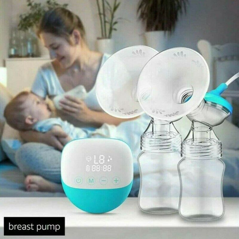 Photo 2 of NEW ELEBEBE BBT-1130 Double Wearable Breast Pump, 5 Modes & 9 Levels, Mirror LED Display, Portable Anti-Backflow, Low Noise, and Painless Breastfeeding, Rechargeable Milk Extractor for Home and Travel