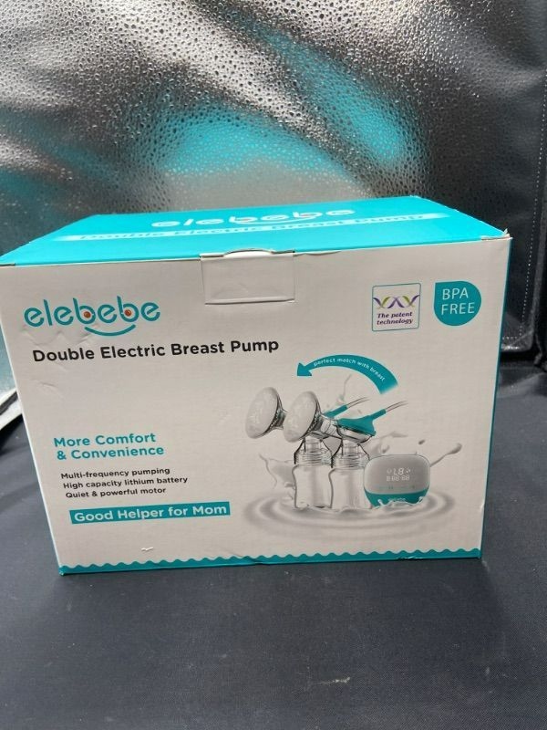 Photo 4 of NEW ELEBEBE BBT-1130 Double Wearable Breast Pump, 5 Modes & 9 Levels, Mirror LED Display, Portable Anti-Backflow, Low Noise, and Painless Breastfeeding, Rechargeable Milk Extractor for Home and Travel