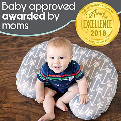 Photo 1 of Kids N Such - Nursing Pillow Cover - Grey Arrows