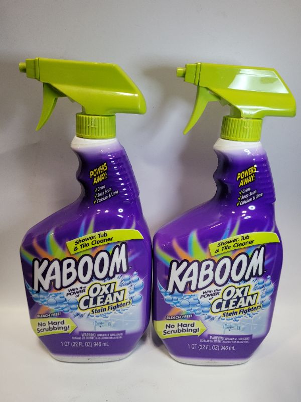 Photo 2 of Kaboom Shower, Tub & Tile Cleaner with Oxi Clean 32 oz (2 pack) 