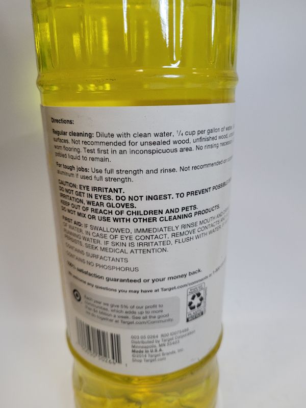 Photo 2 of Up & Up Multi-Surface Cleaner 40 oz lemon scent