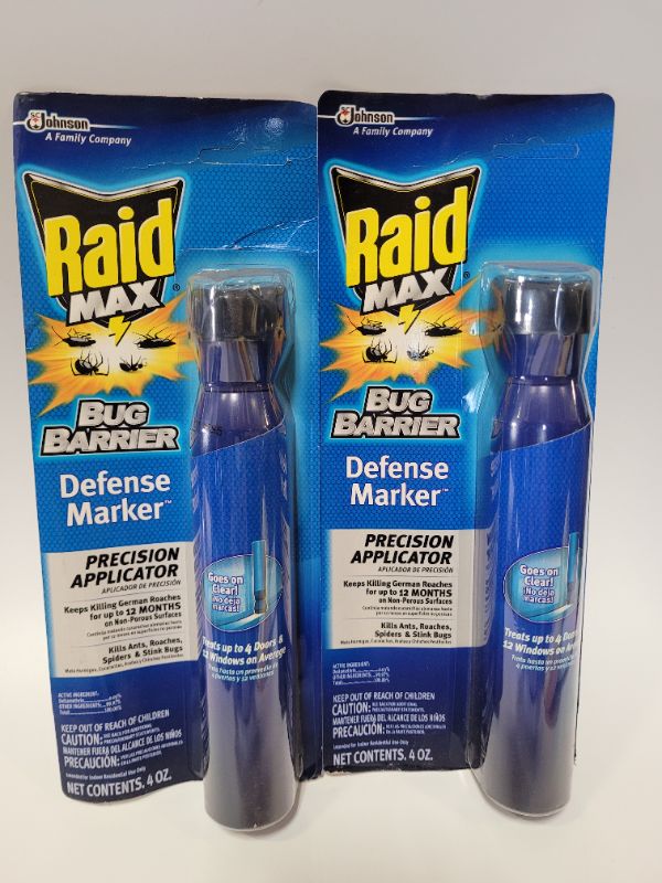 Photo 3 of (2 count) Raid Max Bug Barrier Defense Marker, 4 Oz