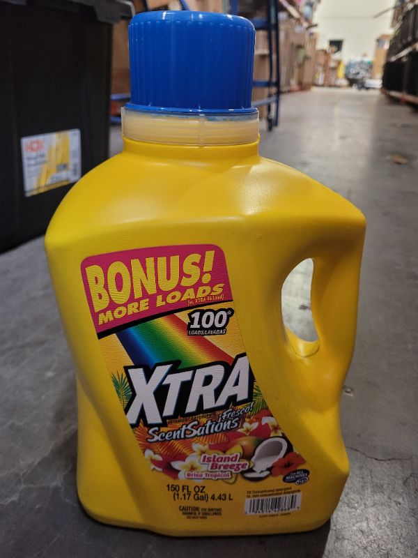 Photo 2 of Xtra™ ScentSations™ Island Breeze 2X Concentrated 100 Loads Liquid Laundry 150oz (1.17 gal)