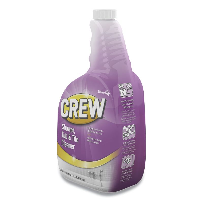 Photo 1 of Diversey - Crew Shower, Tub and Tile Cleaner 32 oz./946 mL 1 Spray Bottle + 3 refill bottles (Pack of 4)