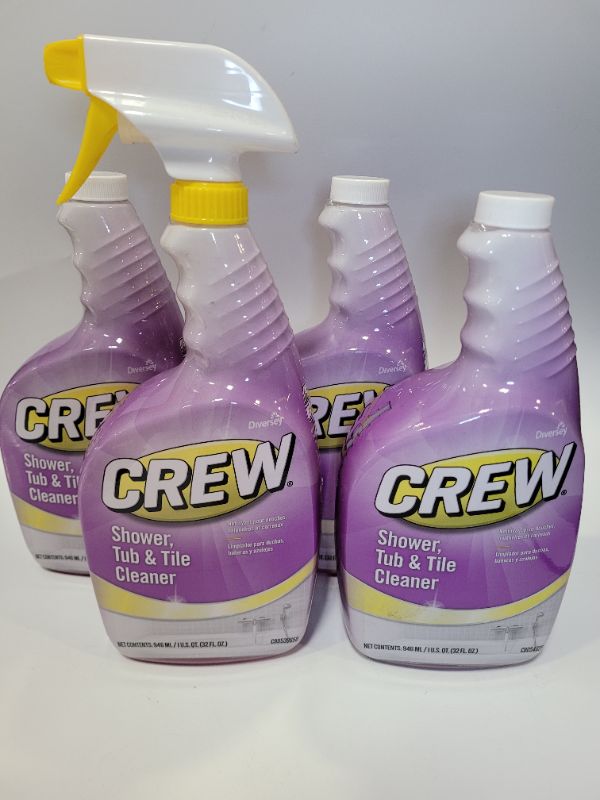 Photo 2 of Diversey - Crew Shower, Tub and Tile Cleaner 32 oz./946 mL 1 Spray Bottle + 3 refill bottles (Pack of 4)