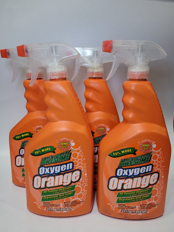 Photo 2 of (4 pack) OXY ORANGE CLEANER 32OZ by LA'S TOTALLY AWESOME 