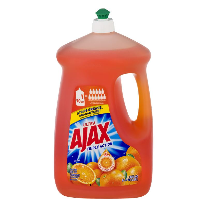 Photo 1 of Ajax 90 fl oz Ultra Triple Action Liquid Dish Soap, Orange