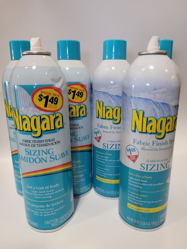 Photo 2 of 6 pack Niagara Sizing Fabric Finish Spray