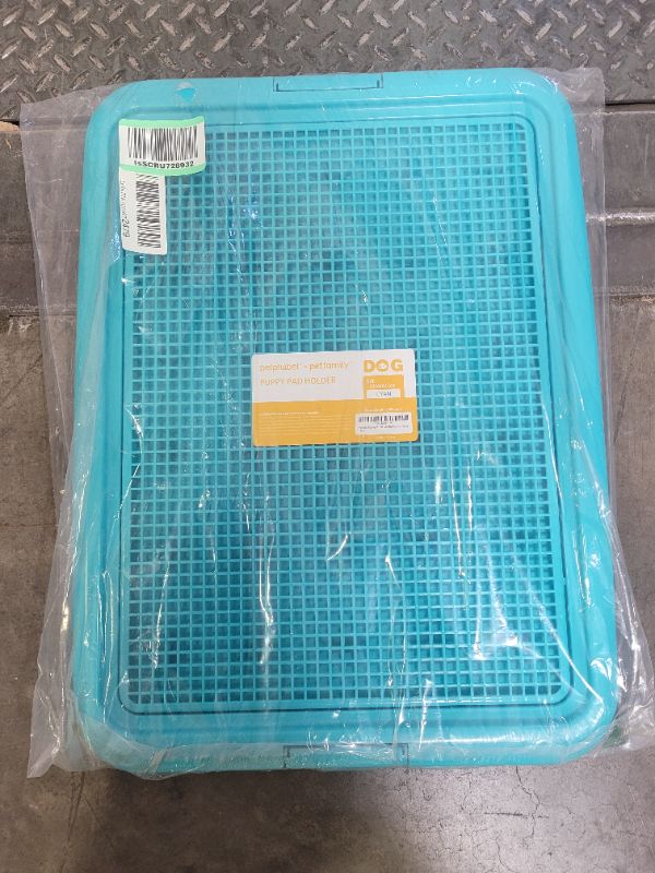 Photo 2 of Petphabet Training Pad Holder Floor Protection Dog Pad Holder Mesh Training Tray (M-18"x24")