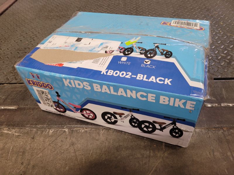 Photo 1 of KRIDDO Toddler Balance Bike 2 Year Old, Age 18 Months to 5 Years Old, 12 inch Push Bicycle with Customize Plate (3 Sets of Stickers Included), Gift Bike for 2-3 Boys Girls