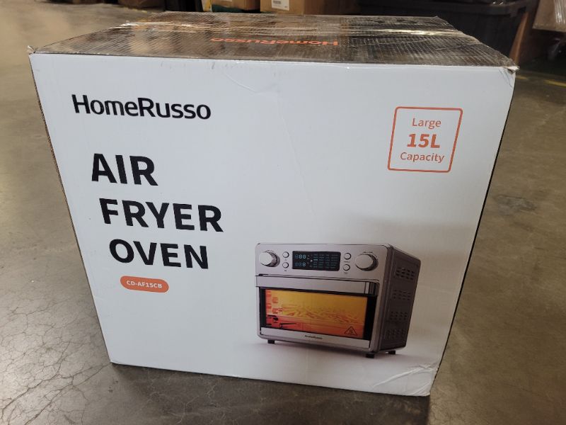 Photo 4 of HomeRusso 24-in-1 Air Fryer Oven, Convection Toaster Oven with Rotisserie Dehydrator,1600W Countertop Oven with 5 Heating Elements, Regulate Temperature from 80F to 450F