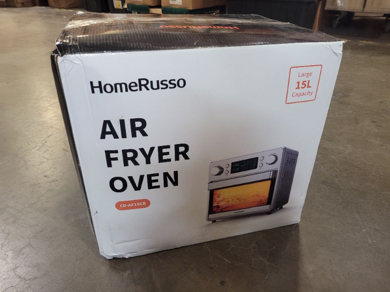 Photo 5 of HomeRusso 24-in-1 Air Fryer Oven, Convection Toaster Oven with Rotisserie Dehydrator,1600W Countertop Oven with 5 Heating Elements, Regulate Temperature from 80F to 450F