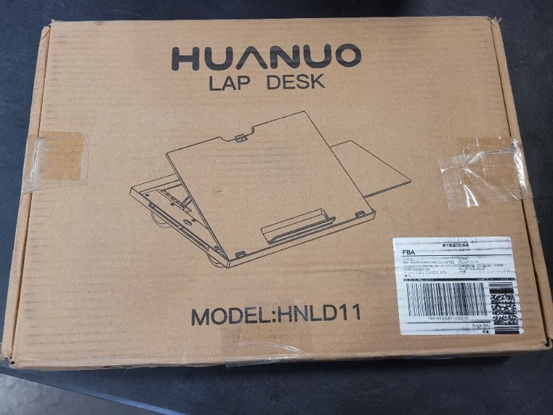 Photo 4 of Adjustable Lap Desk - with 6 Adjustable Angles, Detachable Mouse Pad, & Dual Cushions Laptop Stand for Car Laptop Desk, Work Table, Lap Writing Board & Drawing Desk on Sofa or Bed by HUANUO