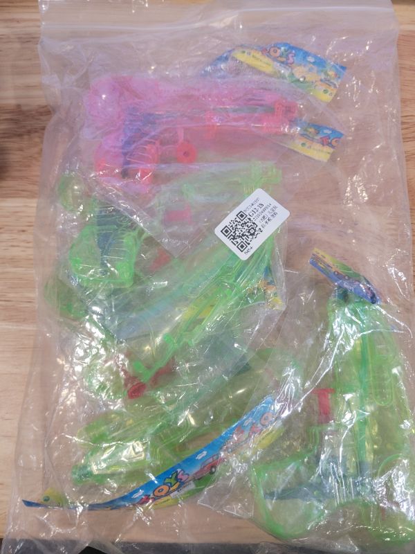 Photo 2 of 5 pcs Transparent Water Gun Toy Plastic Mini Water Pistol 4 green 1 pink