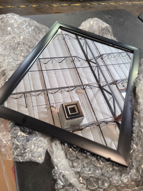 Photo 2 of  Rectangular Wall Mirror 16" x 20" - Standard Trim, Black