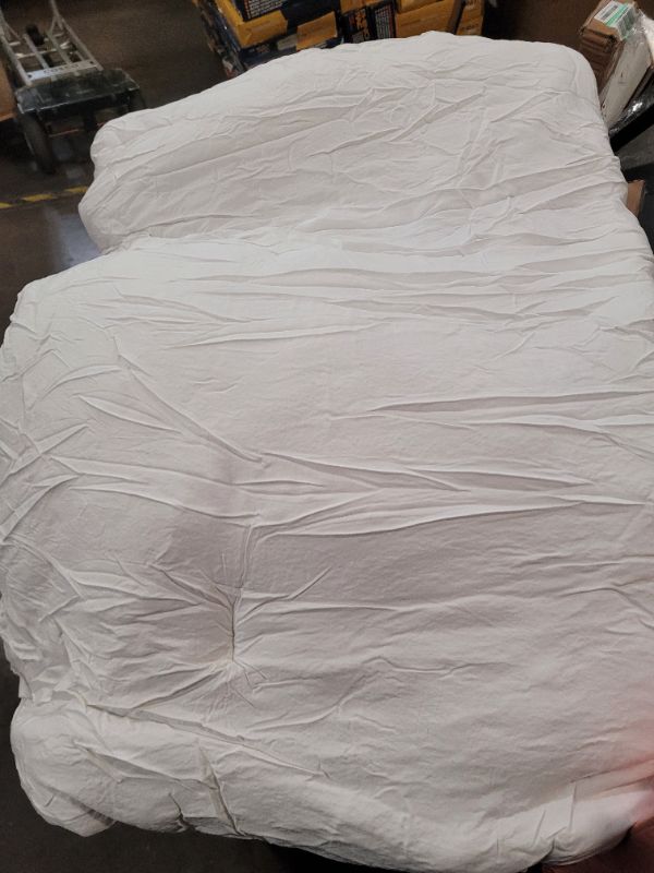 Photo 2 of Duvet Insert King - Soft Lightweight Summer Cooling Comforter King Size White, Down Alternative, 90x104 with 2 pillow covers