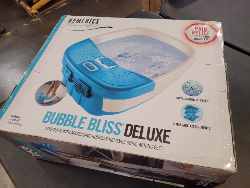 Photo 3 of Homedics Bubble Bliss Deluxe Foot Spa With Heat