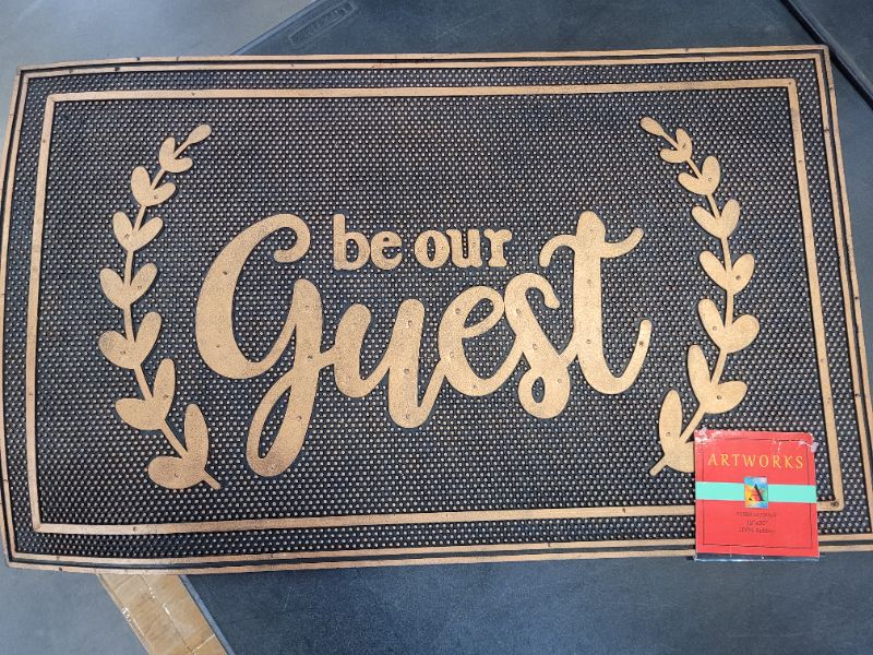 Photo 2 of Be Our Guest, Rubber Doormat, Eco-Friendly, Deck, Pool, Non Slip 18 X 30 in