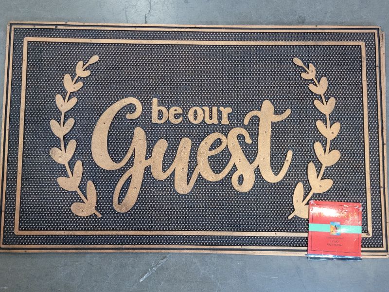 Photo 1 of Be Our Guest, Rubber Doormat, Eco-Friendly, Deck, Pool, Non Slip 18 X 30 in