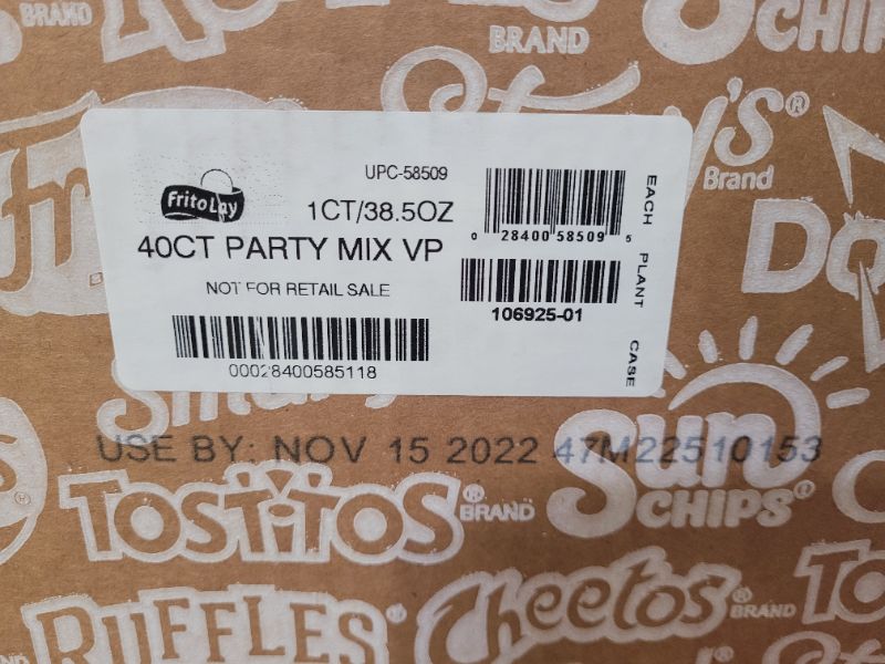 Photo 10 of Frito-Lay Variety Pack, Party Mix, 40 Count EXPIRED NOV/DEC 2022