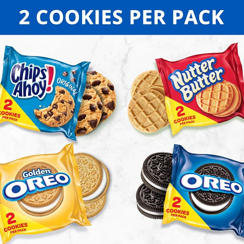 Photo 2 of OREO Original, OREO Golden, CHIPS AHOY! & Nutter Butter Cookie Snacks Variety Pack, 56 Snack Packs (2 Cookies Per Pack) EXPIRED OCT 2022