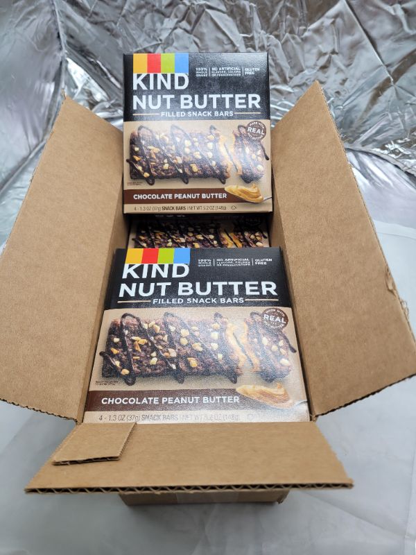 Photo 3 of KIND Nut Butter Filled bar, Chocolate Peanut Butter, 1.3 Ounce (8 Boxes of 4 Count) EXPIRED DEC 2022