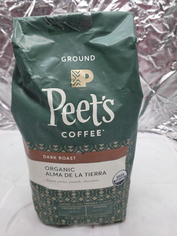 Photo 2 of Peet's Coffee, Dark Roast Ground Coffee - Organic Alma de la Tierra 36 Ounce Bag, USDA Organic 