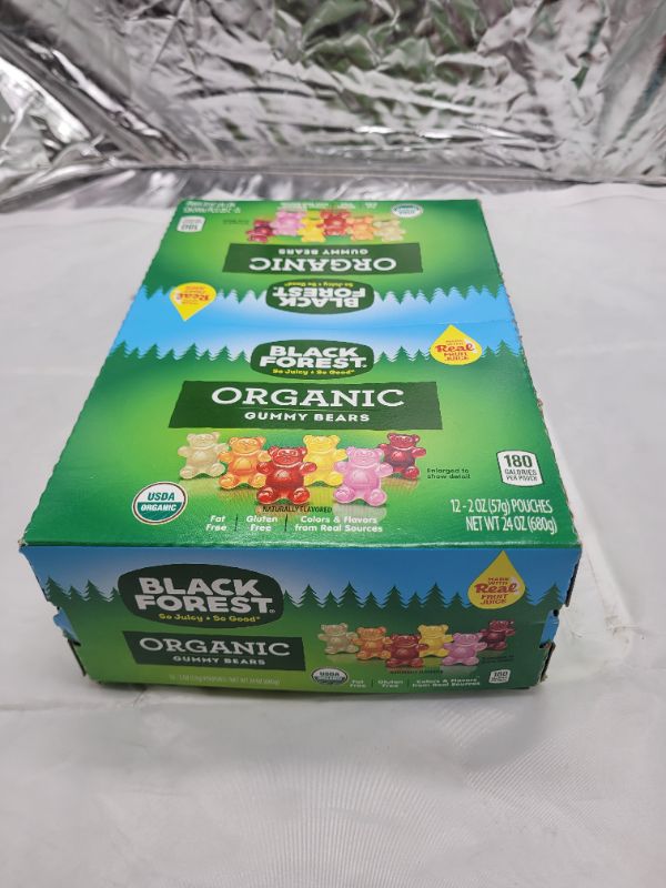Photo 3 of Black Forest Gummy Bears, Organic - 12 pack, 2 oz pouches EXPIRED SEPT 2022