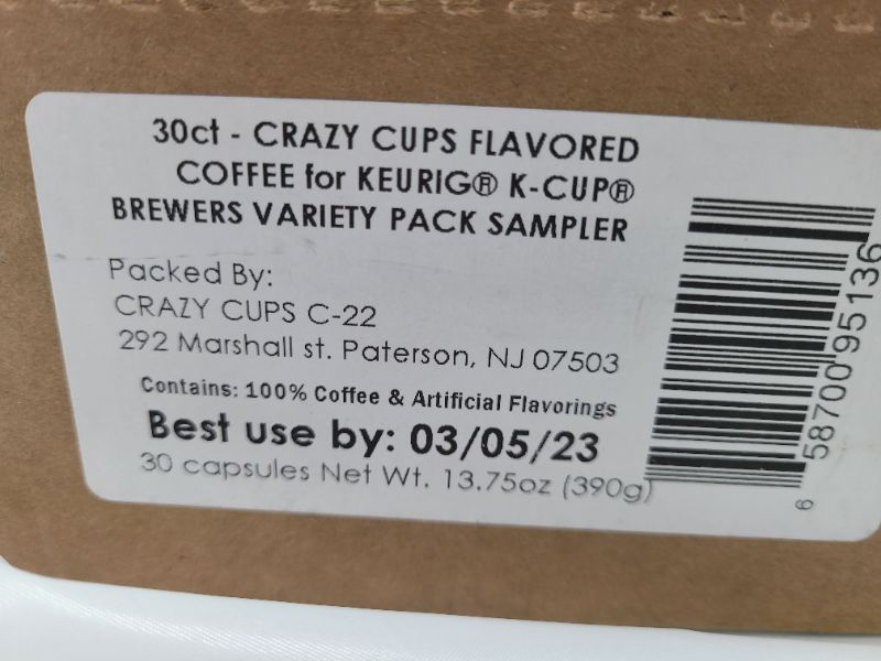 Photo 2 of Flavored Coffee in Single Serve Coffee Pods - Flavor Coffee Variety Pack for Keurig K Cups Machine from Crazy Cups, 30 Count & Chocolate Lovers Coffee Pods Variety Pack, 24 Pack BEST BY MARCH 2023