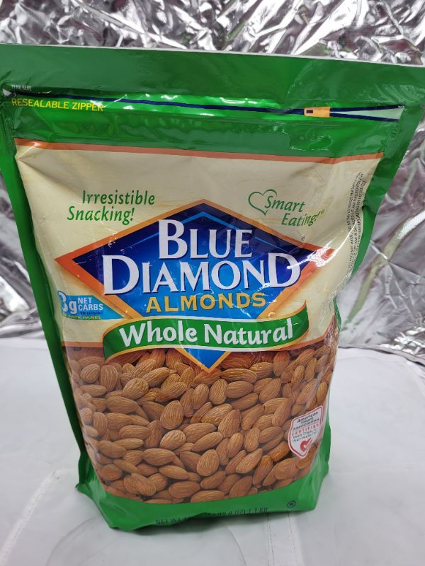 Photo 2 of Blue Diamond Whole Natural Almonds - 40 oz BEST BY APRIL 2023