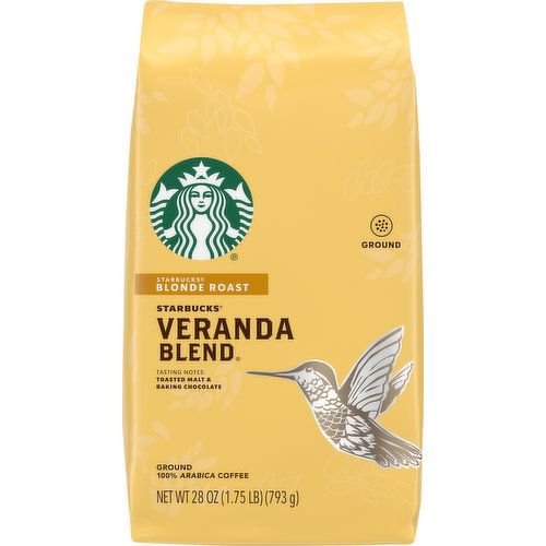 Photo 1 of Starbucks Blonde Roast Ground Coffee — Veranda Blend — 1 bag (28 oz.) Veranda Blend 28oz (Pack of 1) Standard Packaging BEST BY SEPT 2022


