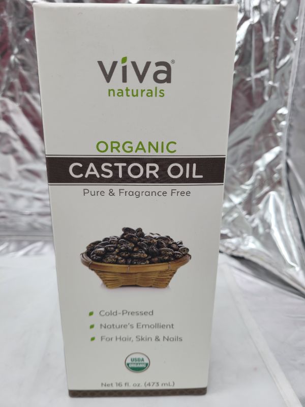 Photo 2 of Organic Castor Oil for Hair (16 oz) - 100% Pure Eyebrow and Eyelash Serum EXP 1/2023