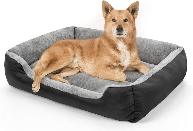 Photo 1 of Dog Beds for Medium Dogs, Washable Pet Bed Mattress Comfortable and Warming Rectangle Dog Bed for Medium and Large Dogs, Cat Pets