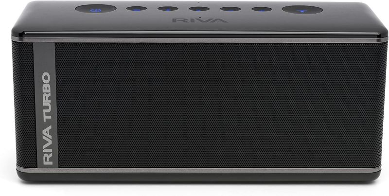 Photo 1 of FOR PARTS ONLY- RIVA TURBO X RTX01B Premium Wireless Bluetooth Speaker (Black) 
