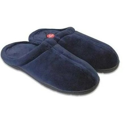 Photo 1 of HOME-X Memory Foam Slippers Small- Navy Blue (Fits W 6.5 - 8.5 M 6-7)